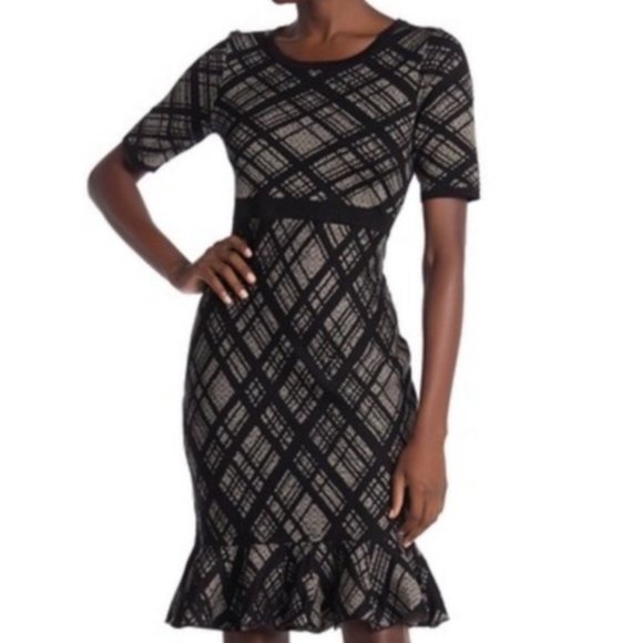 Nina Leonard Dresses & Skirts - NWT NINA LEONARD RUFFLE hem sweater DRESS